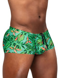 ErgoWear EW1829 FEEL SW Swim Trunks Color Aqua-Leaves