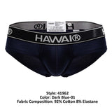 HAWAIR 41962 Cotton blend Briefs Color Dark Blue-01