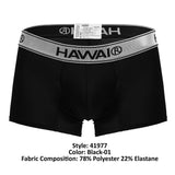 HAWAIR Men's Underwear 41977 Microfiber Trunks Color Black-01