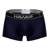 HAWAIR Men's Underwear 41977 Microfiber Trunks Color Dark Blue-01