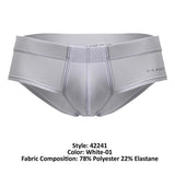 HAWAIR 42241 Microfiber Briefs Color White-01