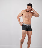 HAWAIR Men's Underwear 42470 Printed Microfiber Trunks Color Black