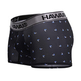 HAWAIR Men's Underwear 42470 Printed Microfiber Trunks Color Black