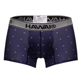 HAWAIR Men's Underwear 42470 Printed Microfiber Trunks Color Blue