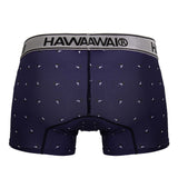 HAWAIR Men's Underwear 42470 Printed Microfiber Trunks Color Blue