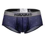 HAWAIR Men's Underwear 42480 Printed Microfiber Briefs Color Blue