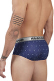 HAWAIR Men's Underwear 42480 Printed Microfiber Briefs Color Blue