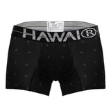 HAWAIR Men's Underwear 42520 Printed Microfiber Trunks Color Black