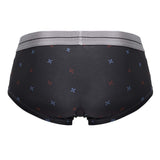 HAWAIR Men's Underwear 42530 Printed Microfiber Briefs Color Gray