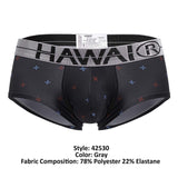 HAWAIR Men's Underwear 42530 Printed Microfiber Briefs Color Gray