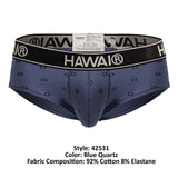 HAWAIR 42531 Cotton blend Briefs Color Blue Quartz