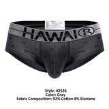 HAWAIR Men's Underwear 42531 Cotton blend Briefs Color Gray