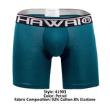 HAWAIR Men's Underwear 41903 Solid Athletic Boxer Briefs Color Petrol