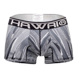 HAWAIR Men's Underwear 42121 Printed Athletic Trunks Color Black
