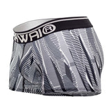 HAWAIR Men's Underwear 42121 Printed Athletic Trunks Color Black