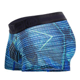 HAWAIR Men's Underwear 42173 Printed Microfiber Trunks Color Royal Blue