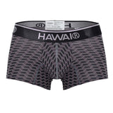 HAWAIR Men's Underwear 42371 Printed Trunks Color Gray