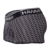 HAWAIR Men's Underwear 42371 Printed Trunks Color Gray