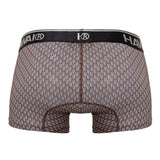 HAWAIR Men's Underwear 42420 Printed Trunks Color Cocoa