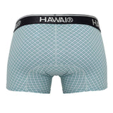 HAWAIR Men's Underwear 42421 Printed Trunks Color Green