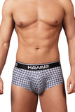 HAWAIR Men's Underwear 42430 Printed Briefs Color Gray