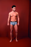 HAWAIR Men's Underwear 42430 Printed Briefs Color Gray