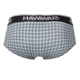HAWAIR Men's Underwear 42430 Printed Briefs Color Gray
