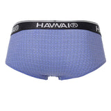 HAWAIR Men's Underwear 42431 Printed Briefs Color Blue