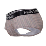 HAWAIR Men's Underwear 42431 Printed Briefs Color Cocoa