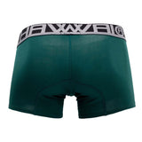 HAWAIR Men's Underwear 4986 Solid Athletic Trunks Color Green