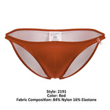 JOR Men's active and swimwear 2191 Travel Swim Bikini Color Red