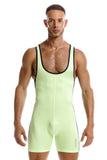 JOR Men's active and swimwear 2216 Fighter Bodysuit Color Green