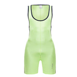 JOR Men's active and swimwear 2216 Fighter Bodysuit Color Green