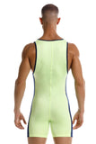 JOR Men's active and swimwear 2216 Fighter Bodysuit Color Green