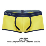 JOR Men's Underwear 2243 Astra Trunks Color Yellow