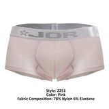 JOR Men's Underwear 2251 Bright Trunks Color Pink