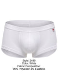 JOR 2449 Men's Underwear Sleek Invisible Trunks Color White