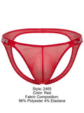 JOR 2465 Men's Underwear Frost Breathable Jockstrap Color Red