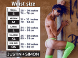 JUSTIN+SIMON Men's Underwear XSJ01 Classic Bikini Color Party