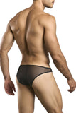JUSTIN+SIMON Men's Underwear XSJ01 Classic Bikini Color Black Mesh