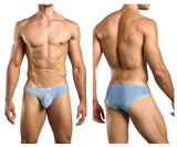 JUSTIN+SIMON XSJ01 Classic Bikini Color Lurex Blue
