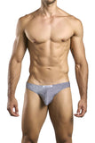 JUSTIN+SIMON Men's Underwear XSJ01 Classic Bikini Color Lurex Gray