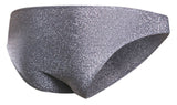 JUSTIN+SIMON Men's Underwear XSJ01 Classic Bikini Color Lurex Gray