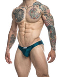 JUSTIN+SIMON Men's Underwear XSJ01 Classic Bikini Color Opal Green