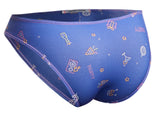 JUSTIN+SIMON Men's Underwear XSJ01 Classic Bikini Color Party