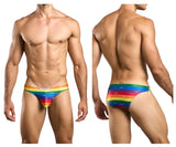 JUSTIN+SIMON Men's Underwear XSJ01 Classic Bikini Color Pride Flag