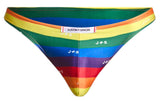 JUSTIN+SIMON Men's Underwear XSJ01 Classic Bikini Color Pride Flag
