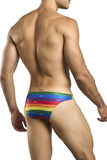 JUSTIN+SIMON Men's Underwear XSJ01 Classic Bikini Color Pride Flag
