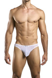 JUSTIN+SIMON Men's Underwear XSJ01 Classic Bikini Color White Mesh