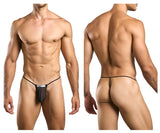 JUSTIN+SIMON Men's Underwear XSJ02 Classic G-String Color Black Mesh